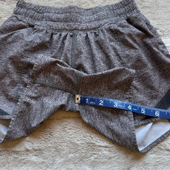 Lululemon Hotty Hot Short II *Long 4" Heather Lux Multi Black /Heathered Black - Picture 9 of 15